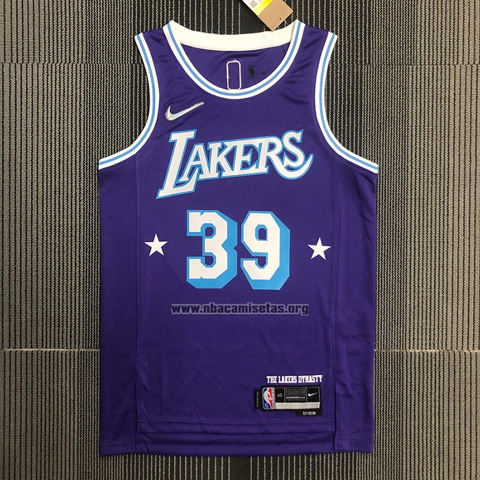 Camiseta Los Angeles Lakers Dwight Howard NO 39 Ciudad Edition 2021-22 Violeta